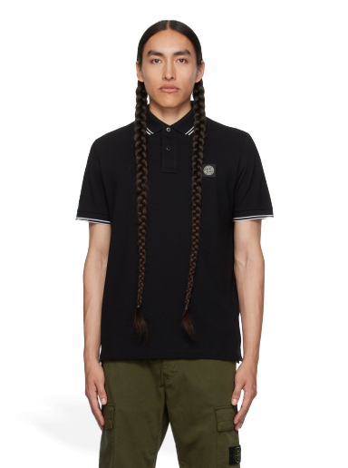 Сорочка поло Stone Island Stripe Polo чорний | 79152SC18