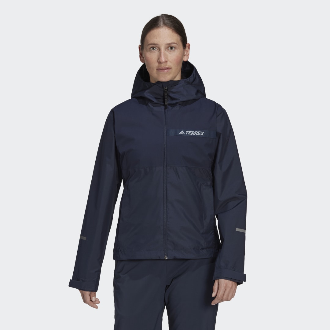 Вітровка adidas Performance Terrex Multi RAIN.RDY 2-Layer Rain Jacket темно-синій | HF0826, 0