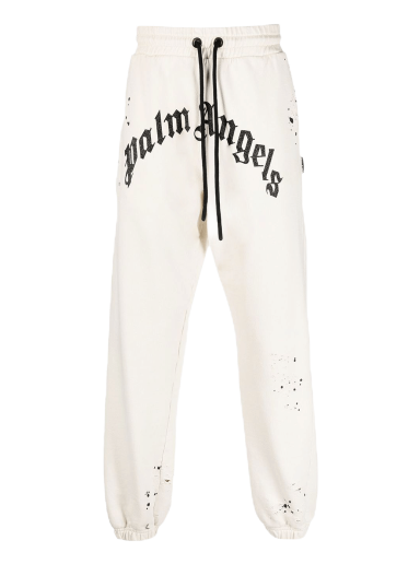 Спортивні штани Palm Angels GD Glittered Logo Sweatpants білий | PMCH011F22FLE0030310