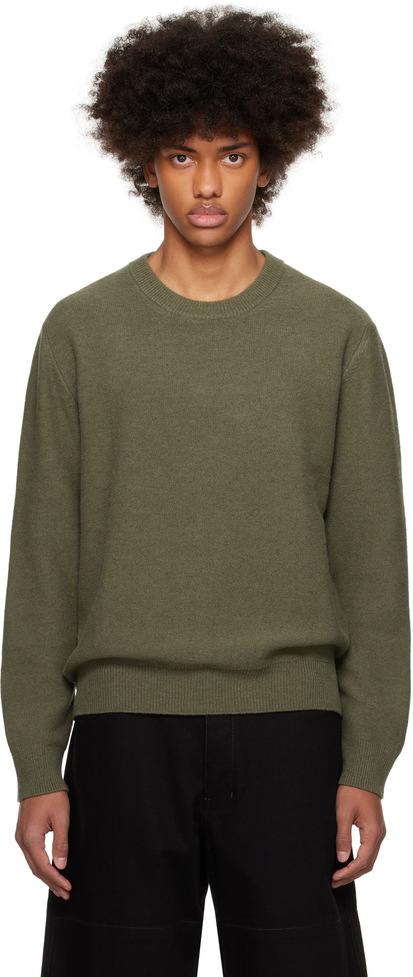 Cветр LEMAIRE Crew Neck Sweater Зелений | TO1254 LK1026