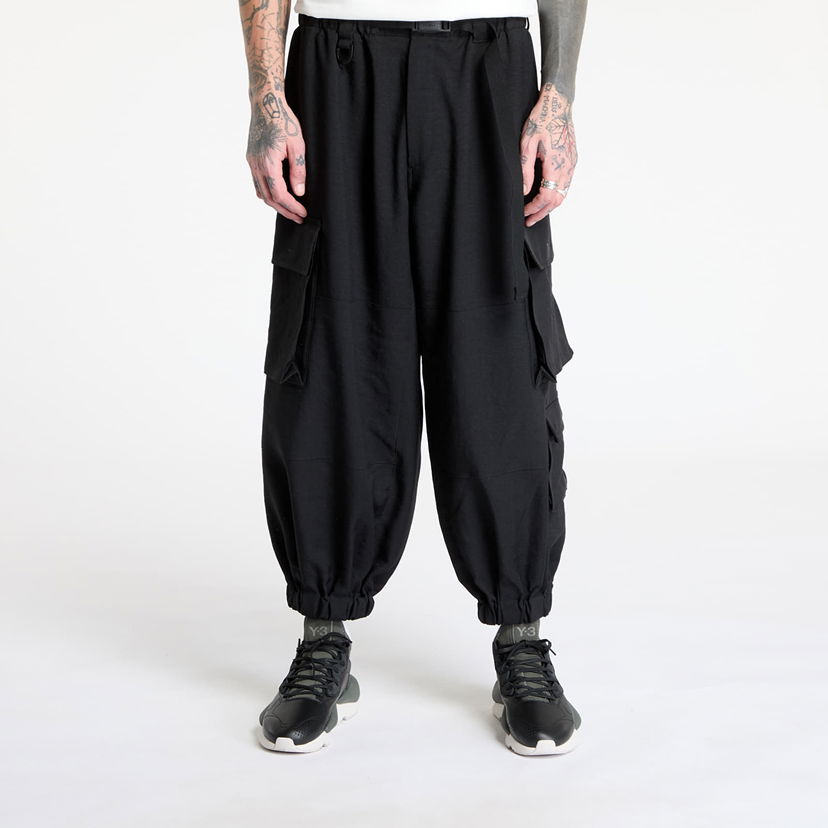 Штани карго Y-3 Sport Uniform Cuffed Cargo Trousers чорний | JM5494
