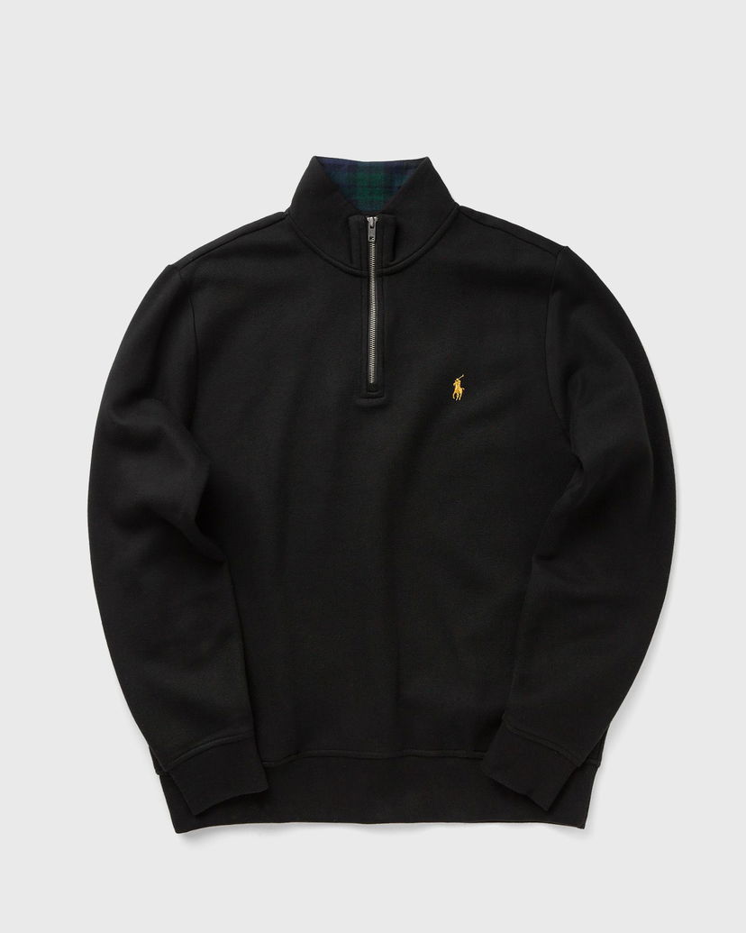 Світшоти Polo by Ralph Lauren Quarter-Zip Stand-Up Collar Sweatshirt with Plaid Lining чорний | 710981468001