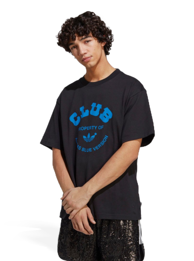 Футболка adidas Originals Blue Version Club Tee чорний | IA2458