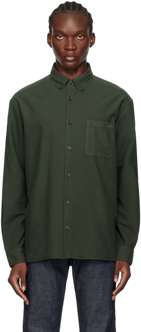 Сорочка A.P.C. Green Mateo Shirt Зелений | COHAH-H12599