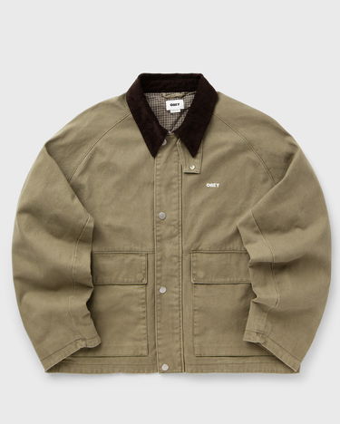Куртка OBEY Caden Corduroy Collar Work Jacket Зелений | 121800596-MMD, 1