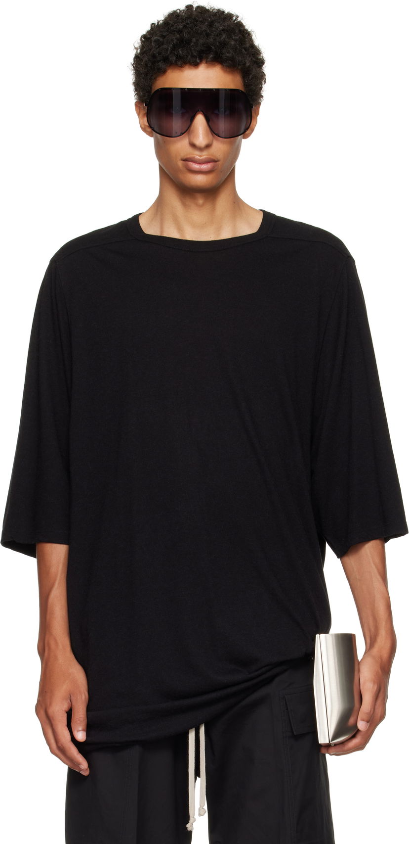 Футболка Rick Owens Rick Owens Concordians Jumbo T-Shirt чорний | RU02E1274 JR