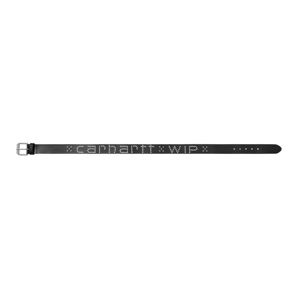 Ремені Carhartt WIP Black Studded Script Belt чорний | I034422_6, 1