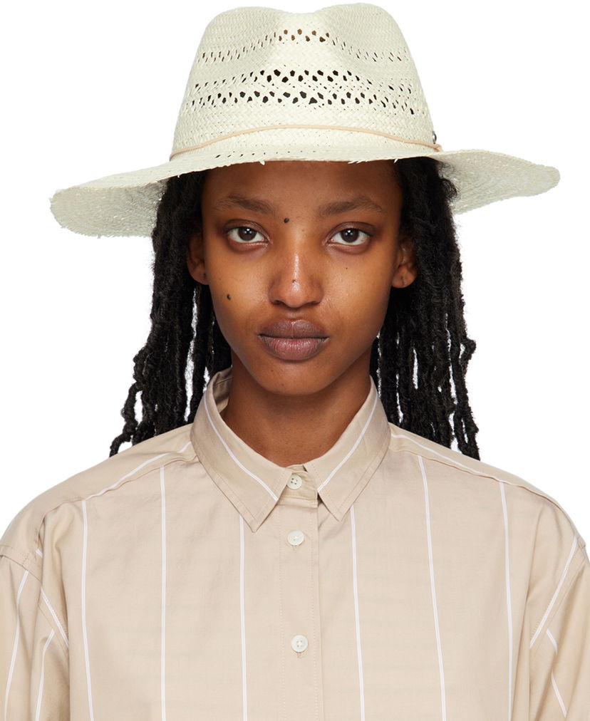 Капелюх rag & bone Elle Perforated Fedora by бежевий | WJW23P1007PL07
