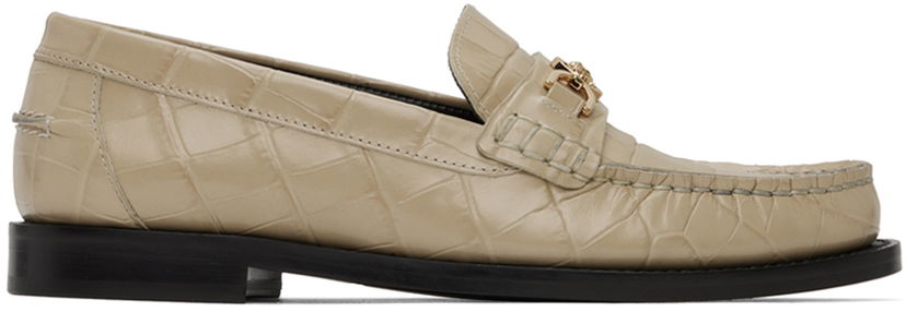 Аксесуари Versace Versace Medusa '95 Croc-Effect Loafers бежевий | 1012123_1A08910_1KD4V