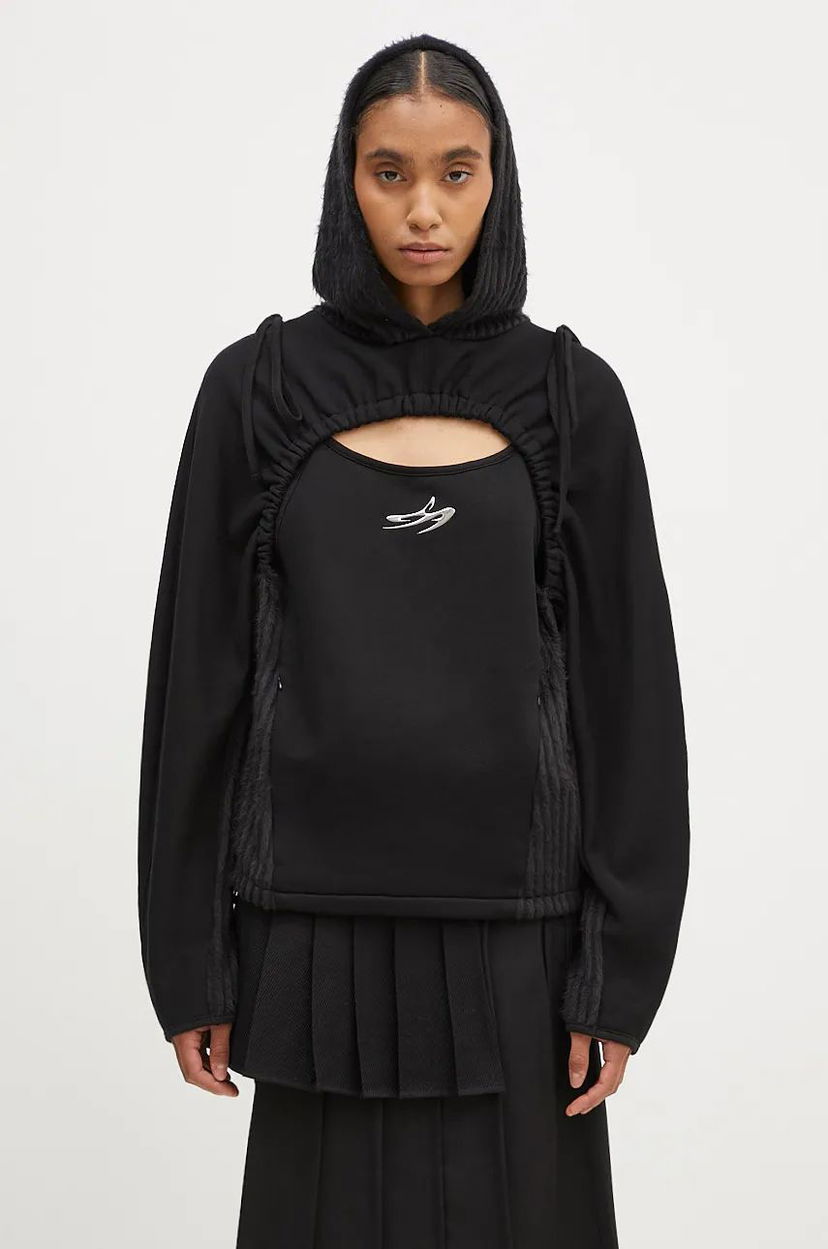 Світшоти Andersson Bell Hoodie Shirring Cut Out чорний | atb1193w