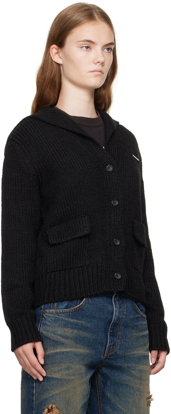 Cветр We11done Sailor Knit Cardigan чорний | WD-KC2-24-632-W-BK, 1
