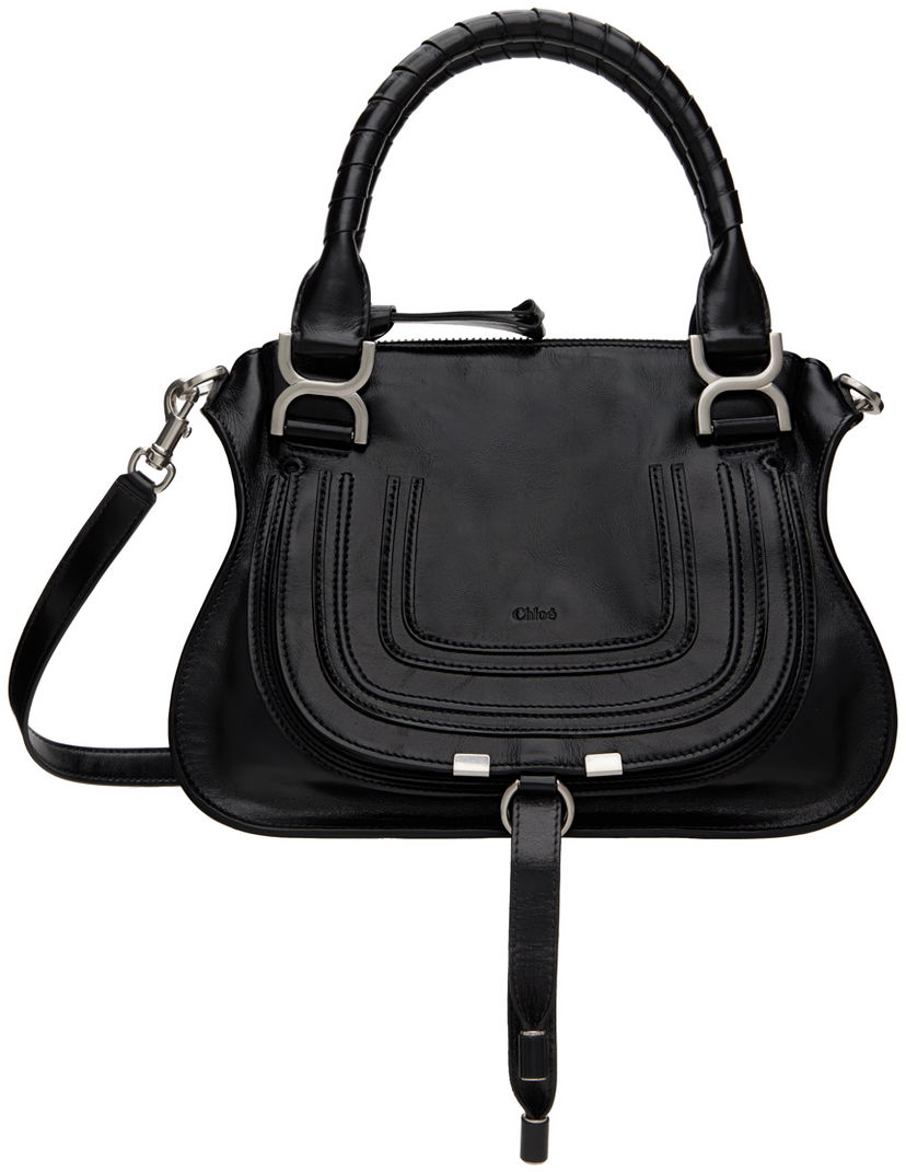 сумка-тоут CHLOÉ Chloé Black Small Marcie Bag чорний | CHC24AS628N90