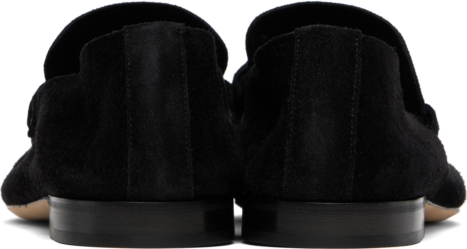 Кросівки та взуття The Row The Row Soft Suede Loafers чорний | F1626-L305, 1