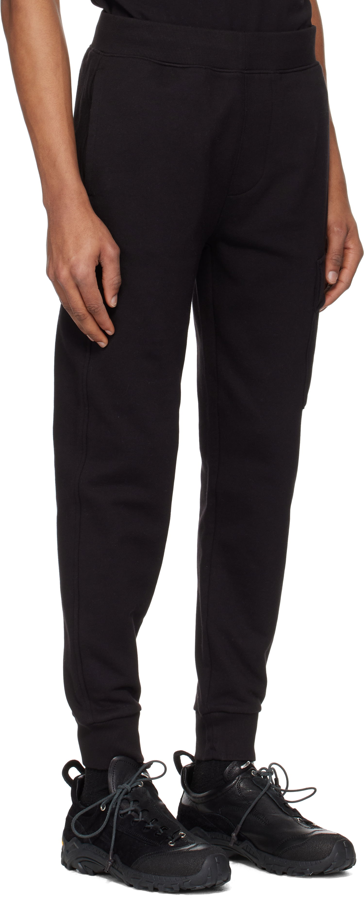 Спортивні штани C.P. Company C.P. Company Diagonal Raised Fleece Lens Sweatpants чорний | 18CMSP017A-005086W, 1
