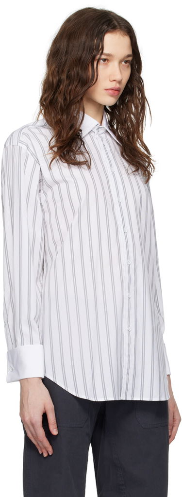 Сорочка rag & bone rag & bone Diana Striped Shirt білий | WAW23HA0224622, 1