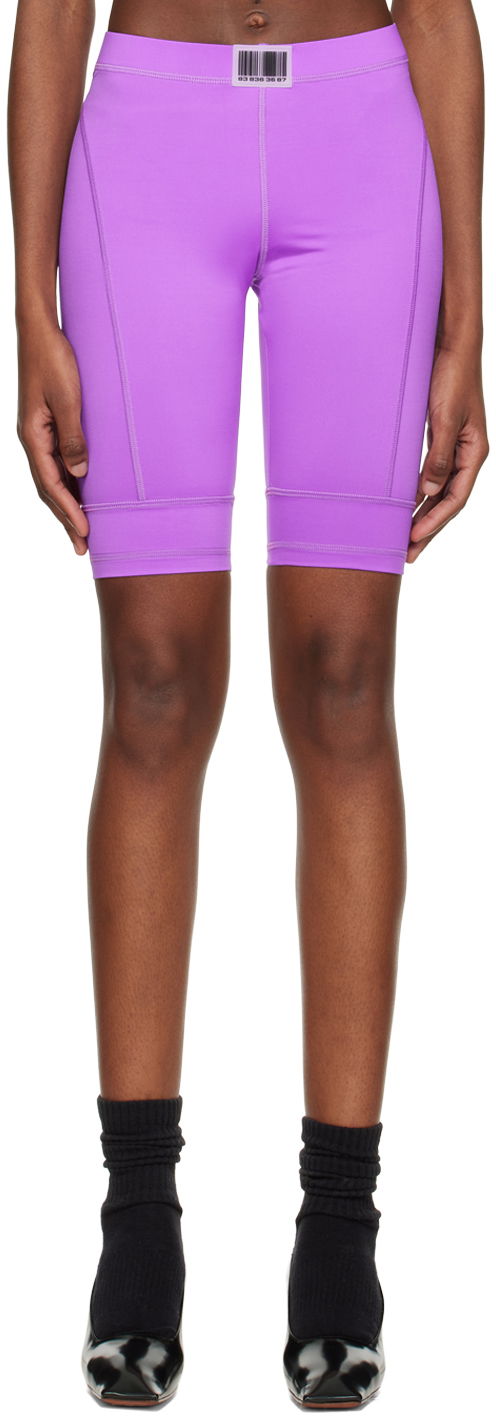 Шорти VETEMENTS VTMNTS Patch Cycling Shorts Фіолетовий | VL14AT400I