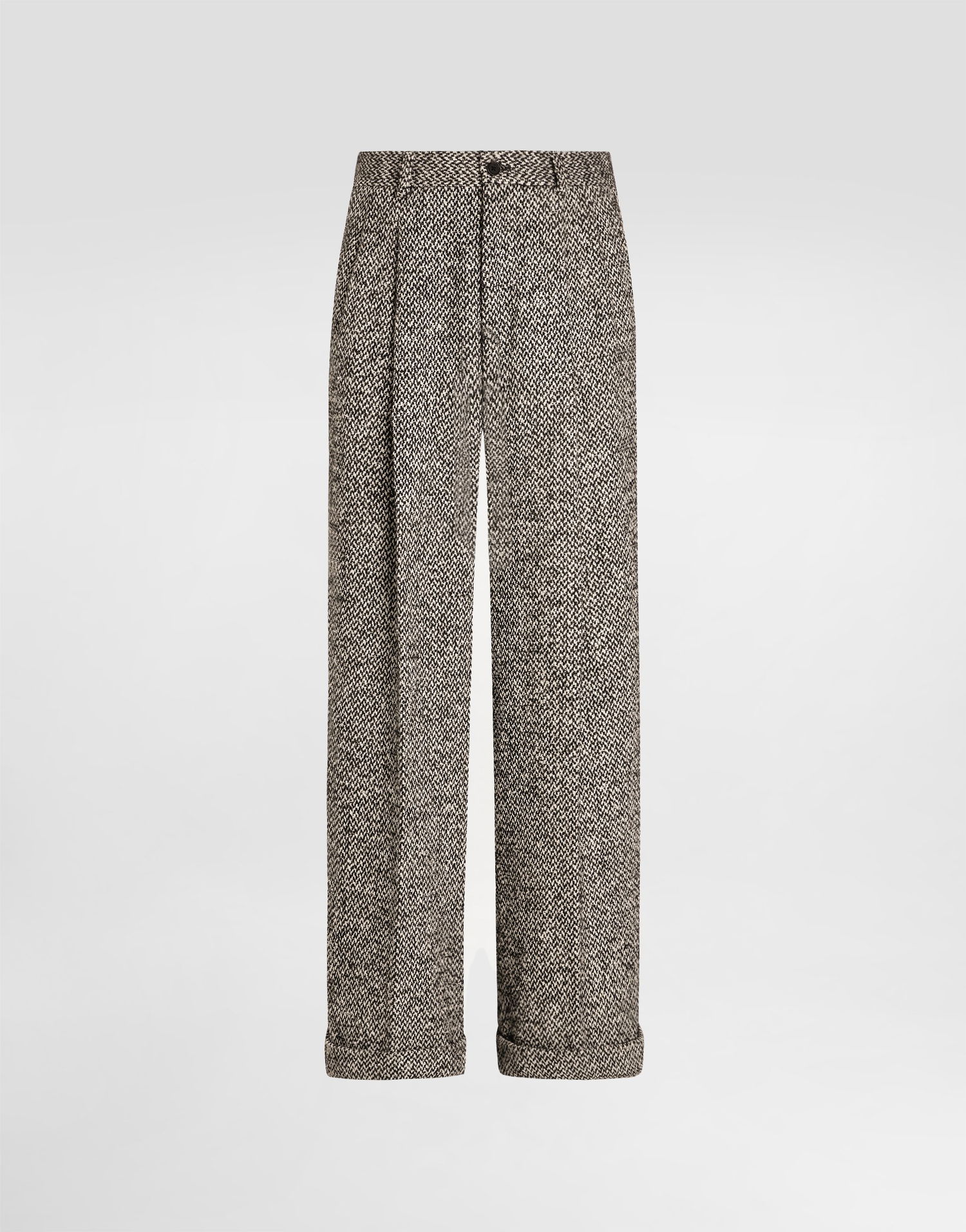 Штани Dolce & Gabbana Dolce & Gabbana Wool Blend Dotted Cuffed Trousers бежевий | GP16OTFMZAJS8030, 0