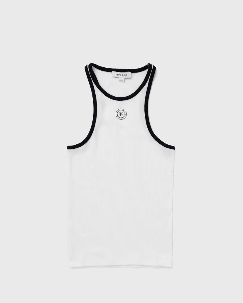 Безрукавка Sporty & Rich SRHWC Ribbed Tank білий | TO033S405SW