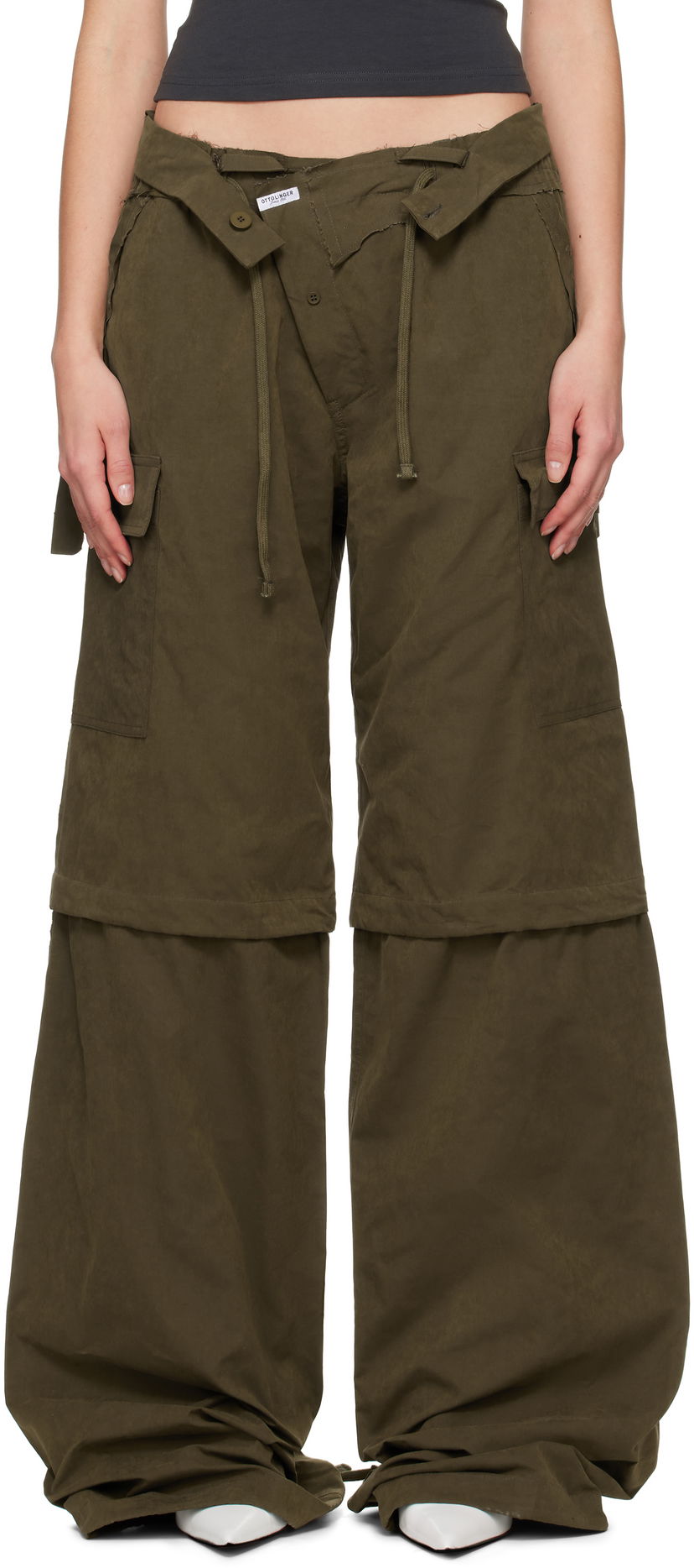 Штани карго Ottolinger Ottolinger Baggy Cargo Pants Зелений | 10620030601