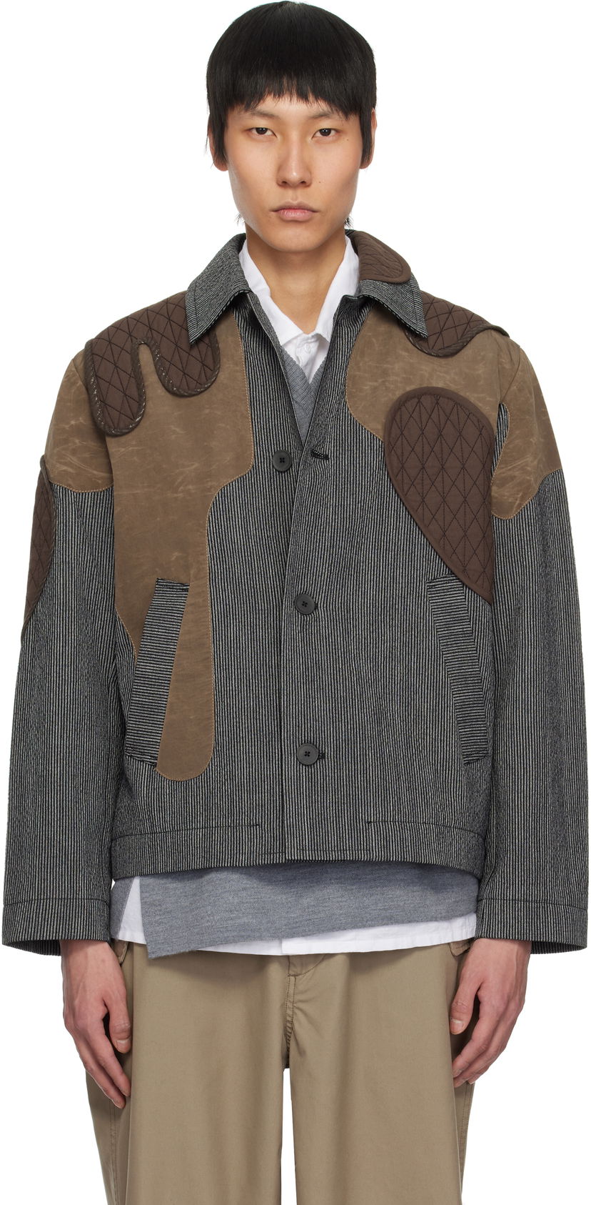 Куртка Craig Green Craig Green Utility Patch Jacket Коричневий | CGSS25CWOJKT83