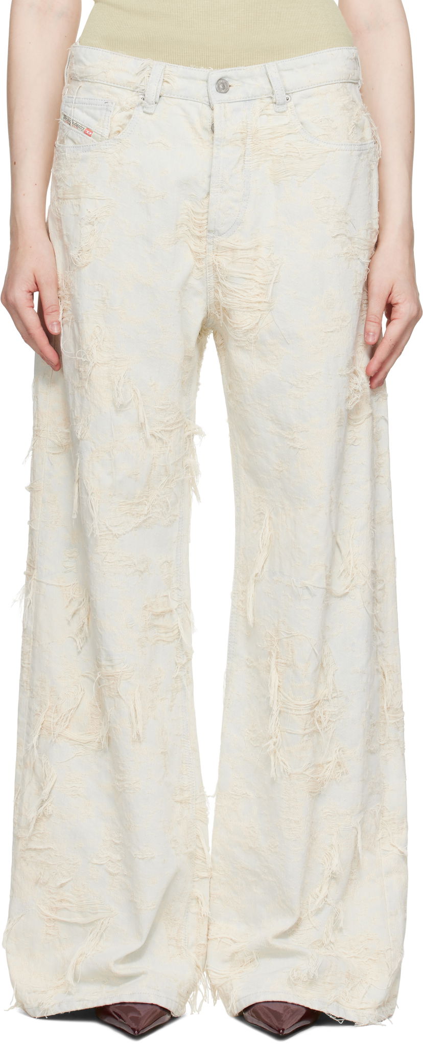 Джинси Diesel Diesel 1996 D-Sire Relaxed Jeans білий | A19183 09M40