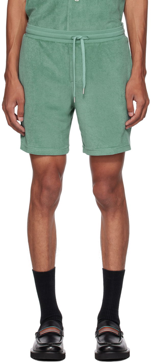 Шорти Paul Smith Paul Smith Terry Lounge Shorts Зелений | M1A-377-MU477