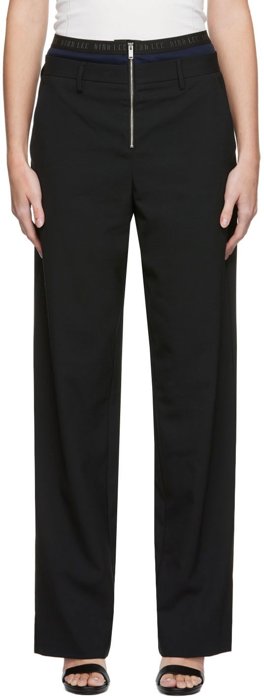 Штани Dion Lee Dion Lee Layered Trousers чорний | C2052R22