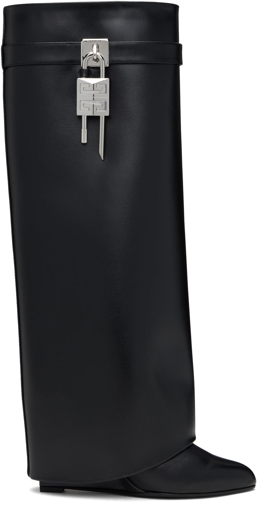 Одяг Givenchy Givenchy Shark Lock Tall Boots чорний | BE702XE1NG001