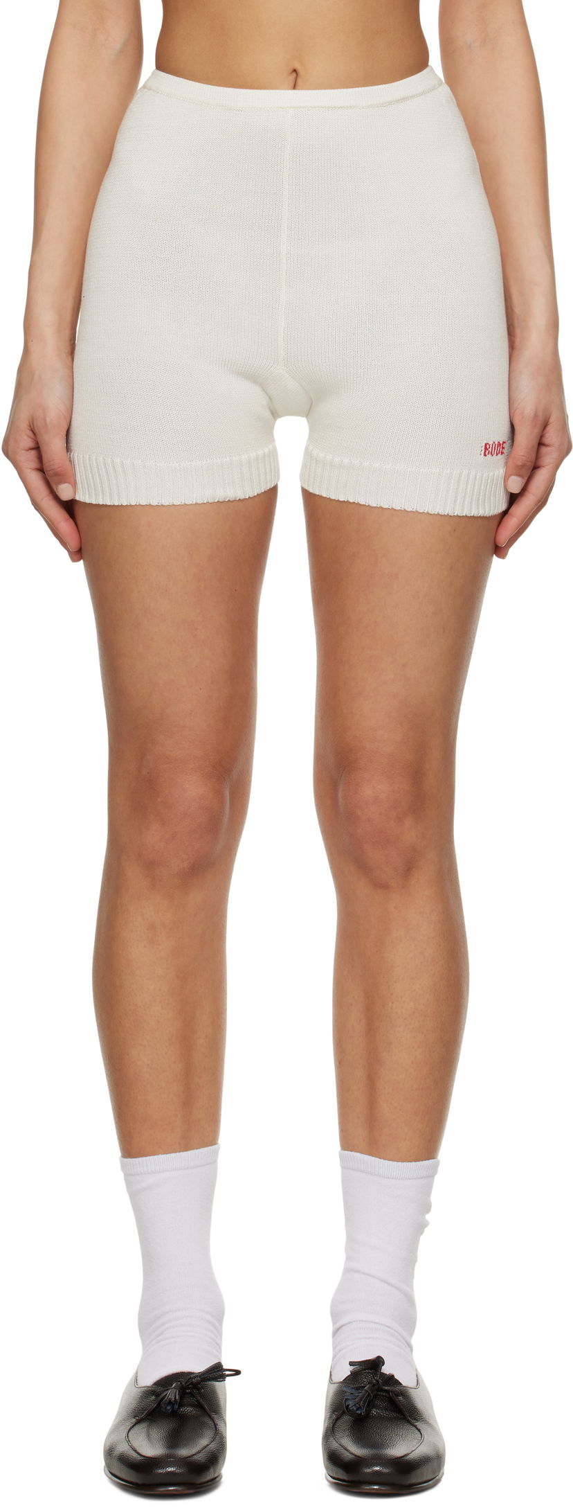 Шорти Bode Bode Meringue Knit Shorts білий | WRS25KT005