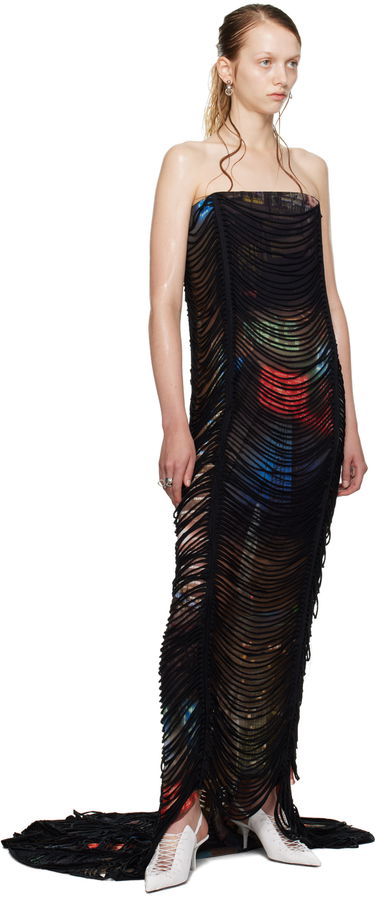 плаття Jean Paul Gaultier Shayne Oliver Edition 'The Long Slashed City' Maxi Dress чорний | 24/27-F-RO148-T551-60405030, 4