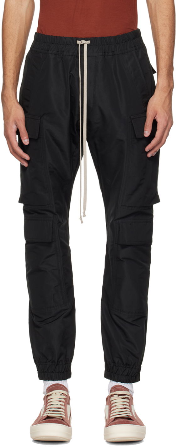 Штани карго Rick Owens Mastodon Cargo Pants чорний | RU01D3337 FK