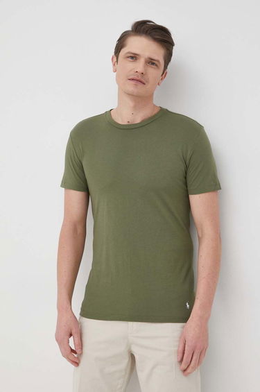 Футболка Polo by Ralph Lauren Crew Base Layer Tee - 3 Pack Зелений | 714830304013, 2