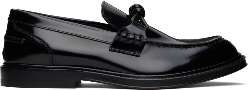 Кросівки та взуття Bottega Veneta Bottega Veneta Astaire Knotted Loafers чорний | 816611V2CM01000
