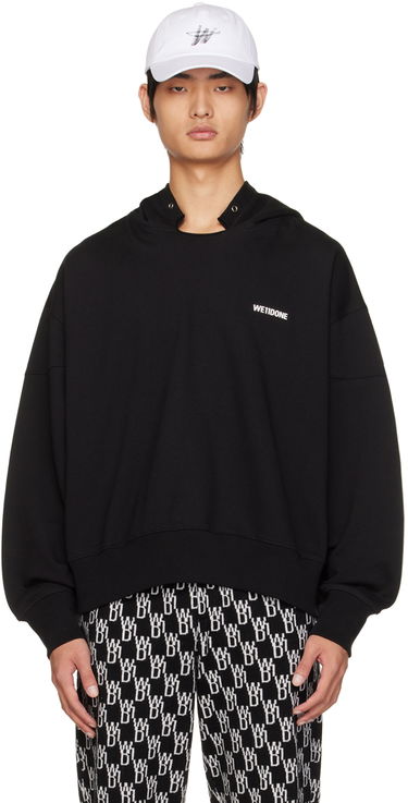 Світшоти We11done We11done Signature Hoodie чорний | WD-TH3-22-867-U-BK, 0