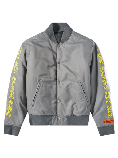 Куртка HERON PRESTON HP Sponsor Nylon Varsity Jacket Сірий | HMEK001S23FAB0010925