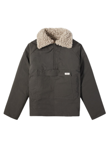 Куртка Nanushka Louka Chunky Sherpa Half Zip Зелений | NM22PFOW00969