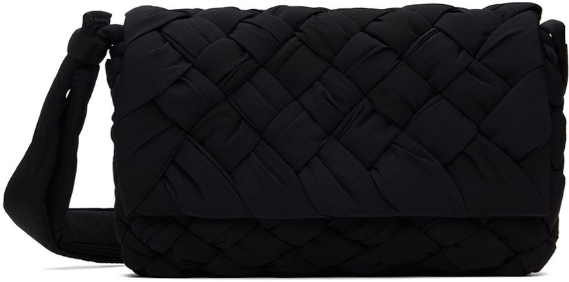 Сумка Bottega Veneta Bottega Veneta Small Rumple Messenger Bag чорний | 795498-V4GE1-8803