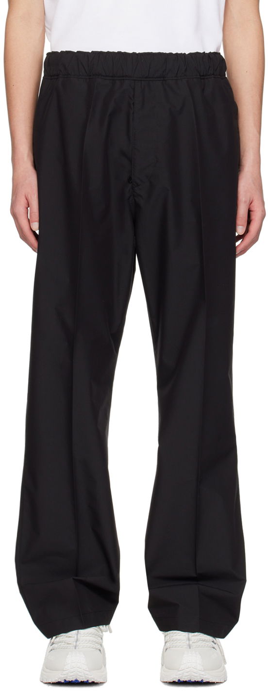 Штани Moncler Black Patch Trousers чорний | J10912A00040597CT