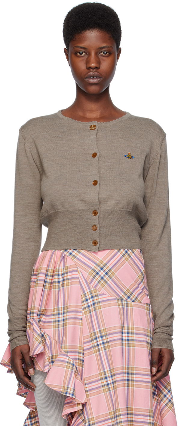 Cветр Vivienne Westwood Bea Cardigan Сірий | 1803002U-Y0006-