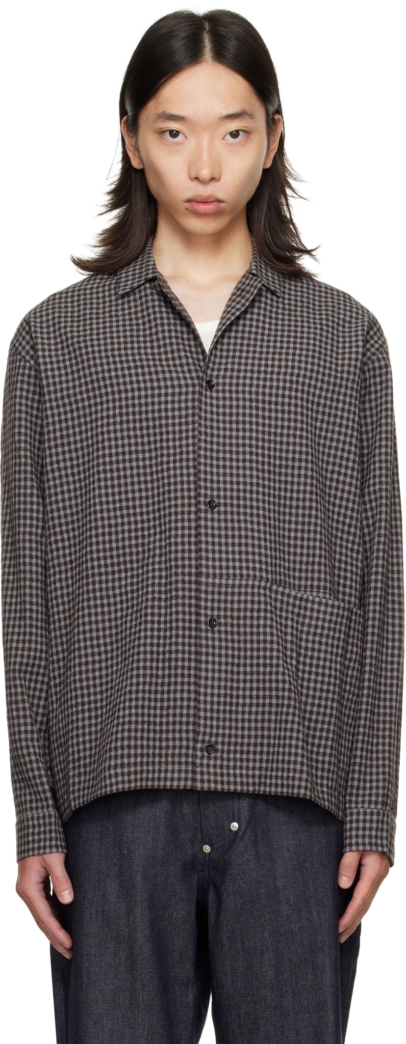 Сорочка sage NATION SAGE NATION Siesta Check Button-Down Shirt Коричневий | S139 SIESTA SHIRT WOOL COTTON