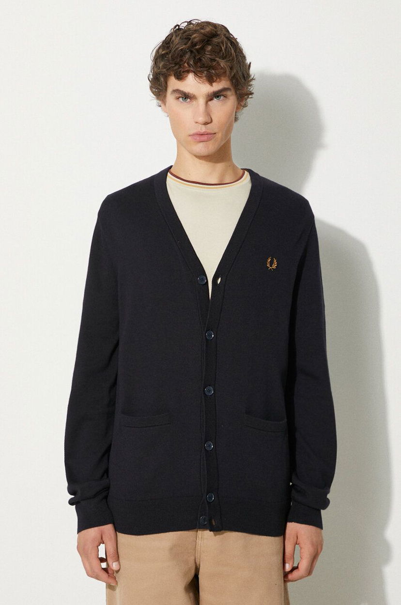 Cветр Fred Perry Cardigan Sweater Синій | K9551.795