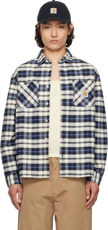 Сорочка Carhartt WIP Carhartt WIP Tarbell Check Button-Down Shirt Синій | I034545, 0
