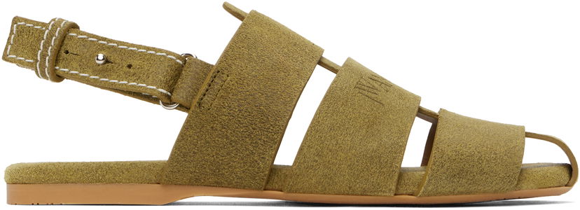 Одяг JW Anderson JW Anderson Suede Fisherman Sandals Зелений | SN0084-LA0359