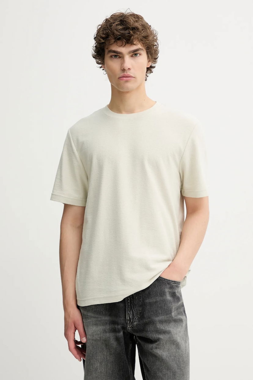 Футболка Samsoe Samsoe Short-sleeved T-Shirt ODIN бежевий | M22200041