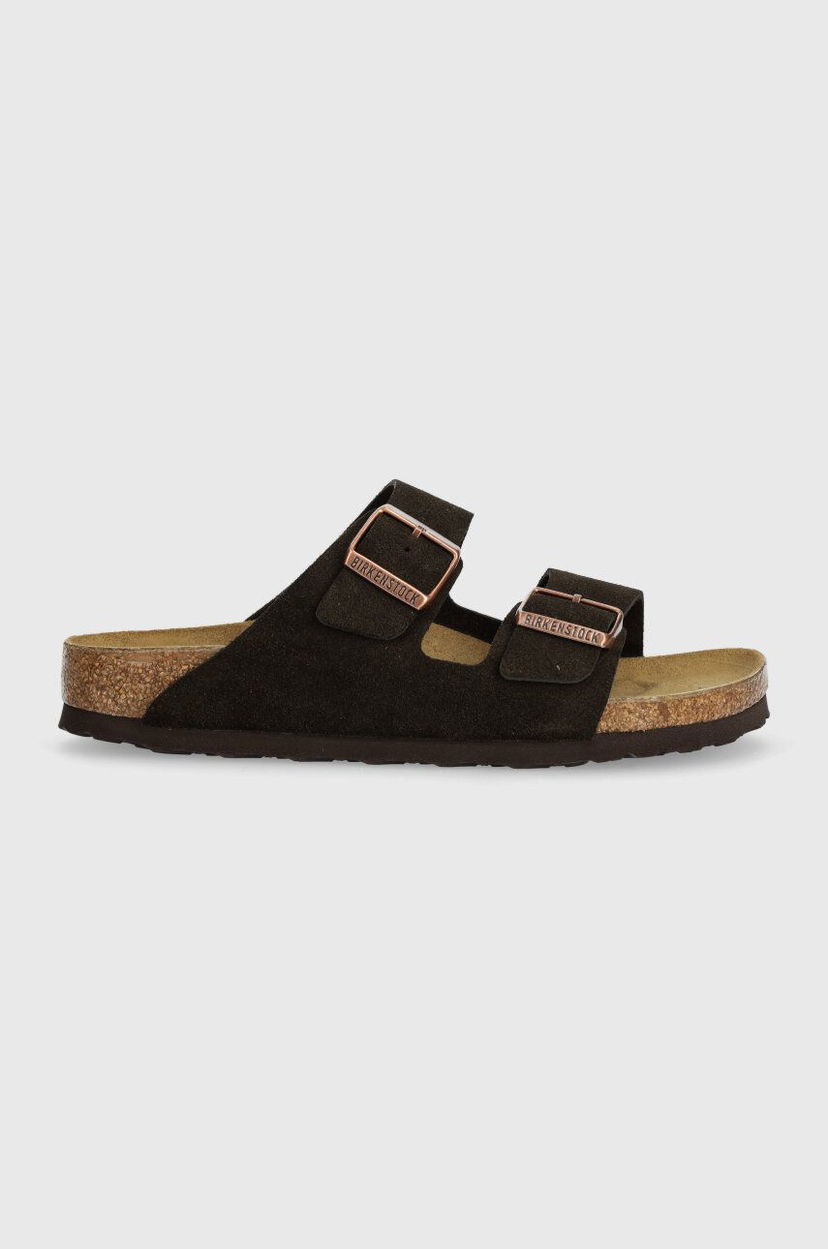 Кросівки та взуття Birkenstock Birkenstock Arizona Suede Slides Коричневий | 1027083