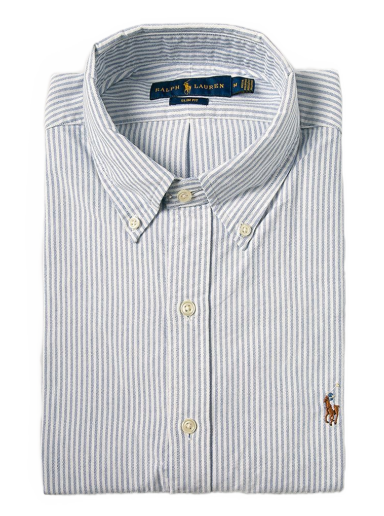 Сорочка Polo by Ralph Lauren Striped Oxford Shirt Синій | 710549084009