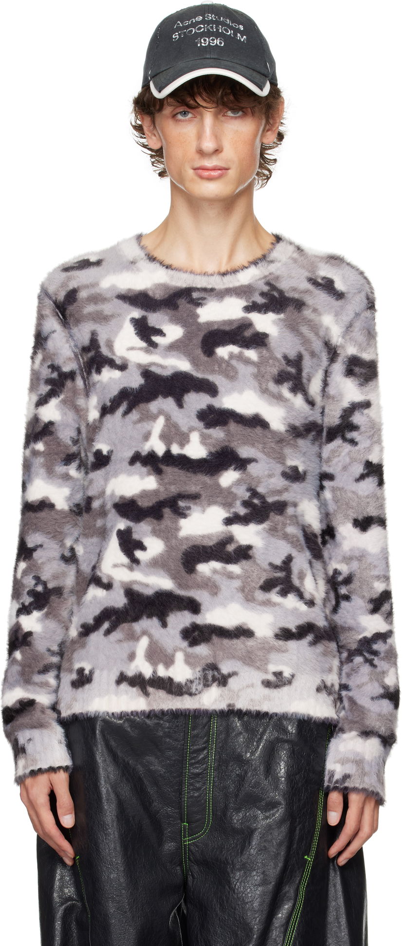 Cветр Acne Studios Sweater Printed Gray Сірий | B60335-