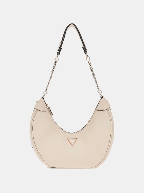 Сумка GUESS Beige Shoulder Bag with Chain Strap бежевий | HWBG9519010