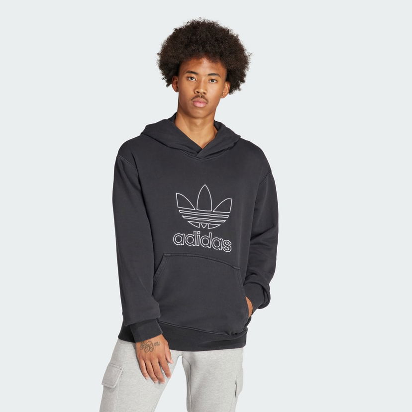 Світшоти adidas Originals Adicolor Outline Trefoil чорний | IU2373