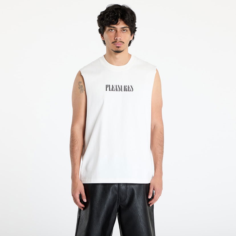 Безрукавка Pleasures PLEASURES Onyx Sleeveless T-Shirt білий | P25SU017 WHITE